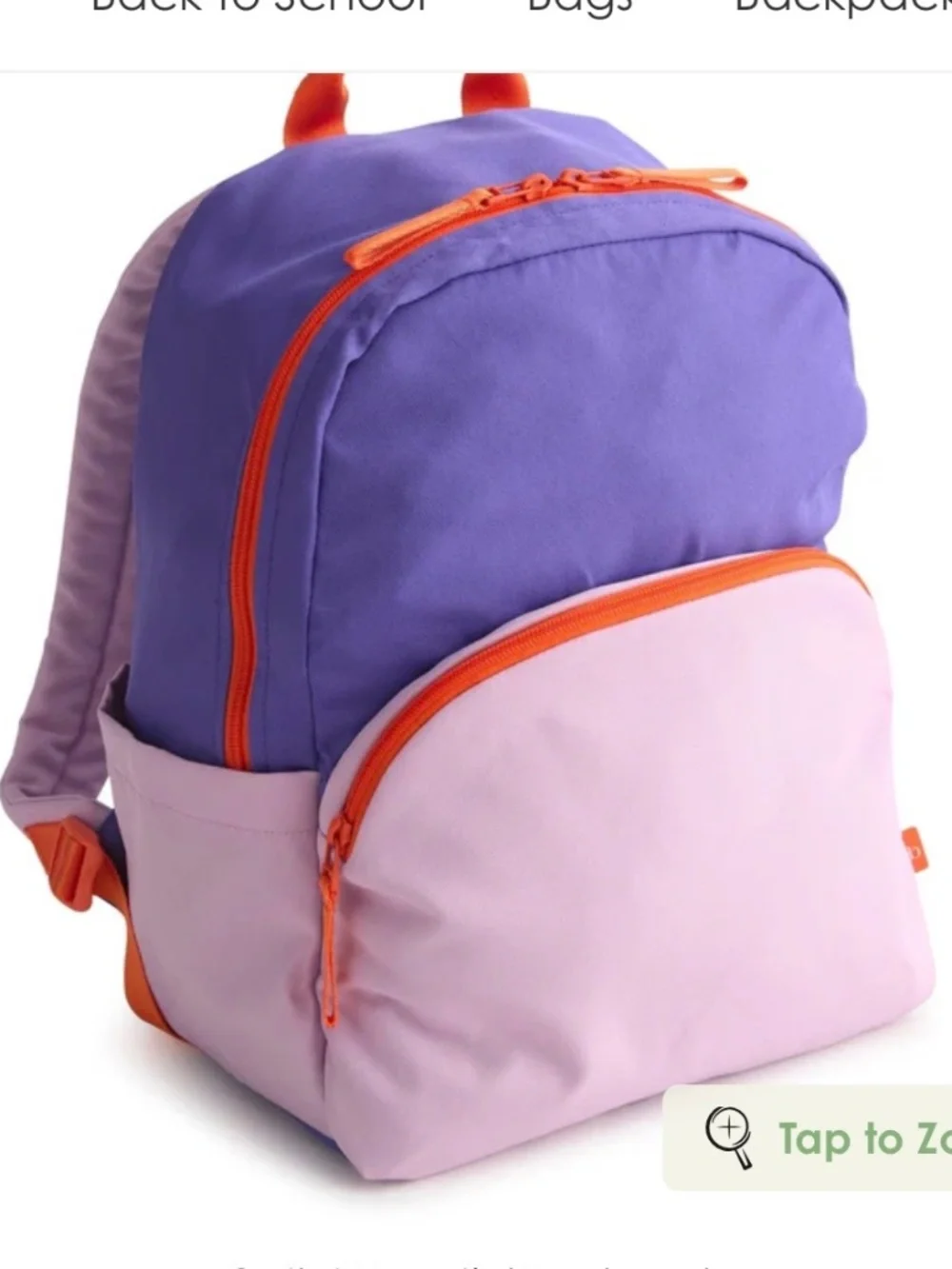 NWT VERA BRADLEY PURPLE COLOR BLOCK BACKPACK